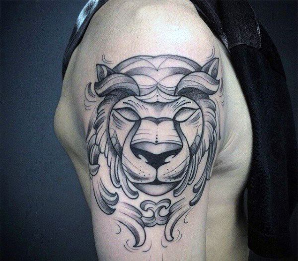 tatouage lion 199