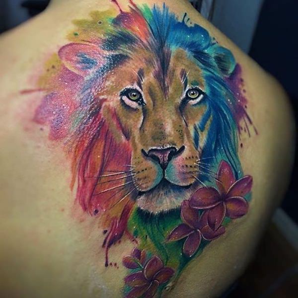 tatouage lion 207