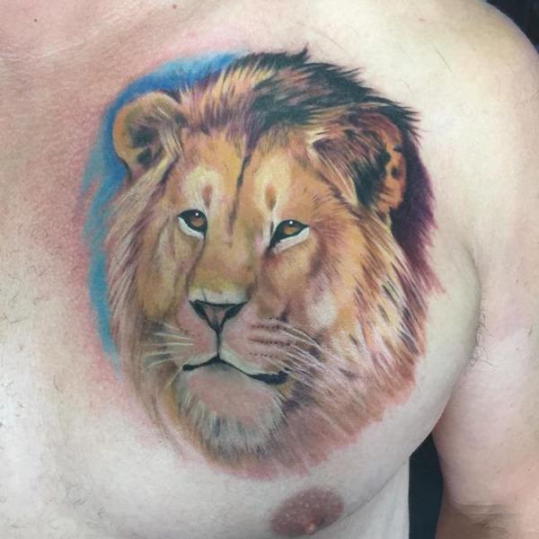 tatouage lion 209