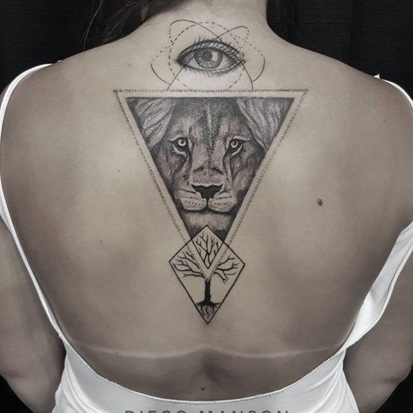 tatouage lion 224