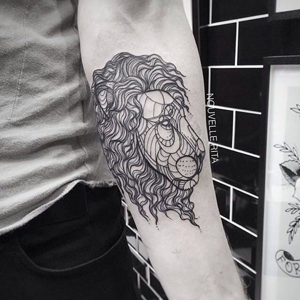 tatouage lion 226