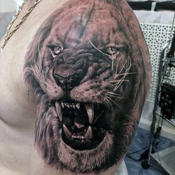 tatouage lion 241