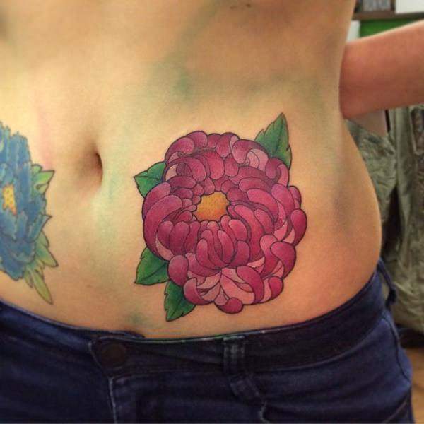 tatouage estomac ventre 134