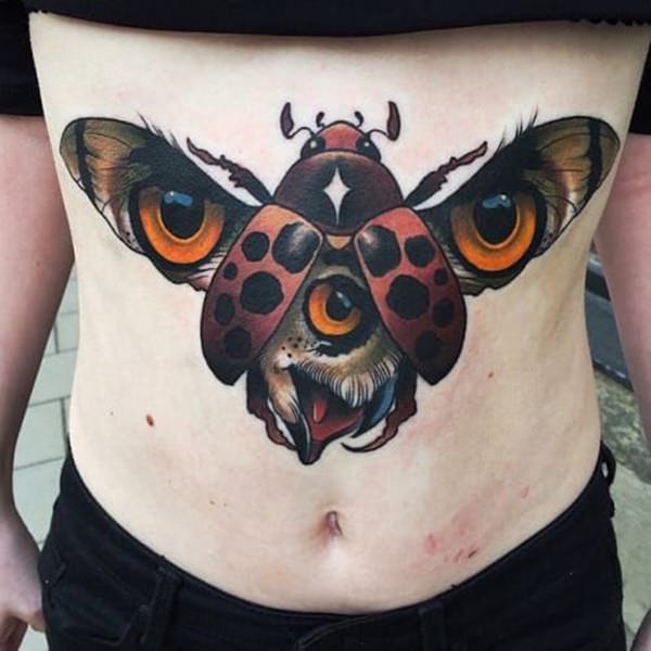 tatouage estomac ventre 218