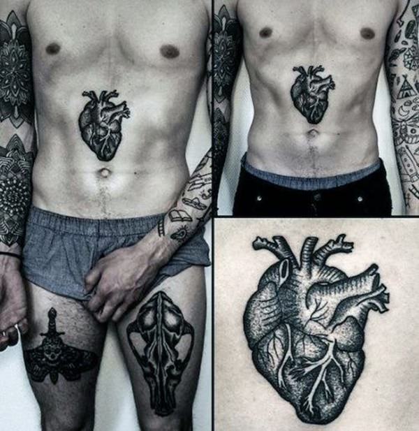 tatouage estomac ventre 258