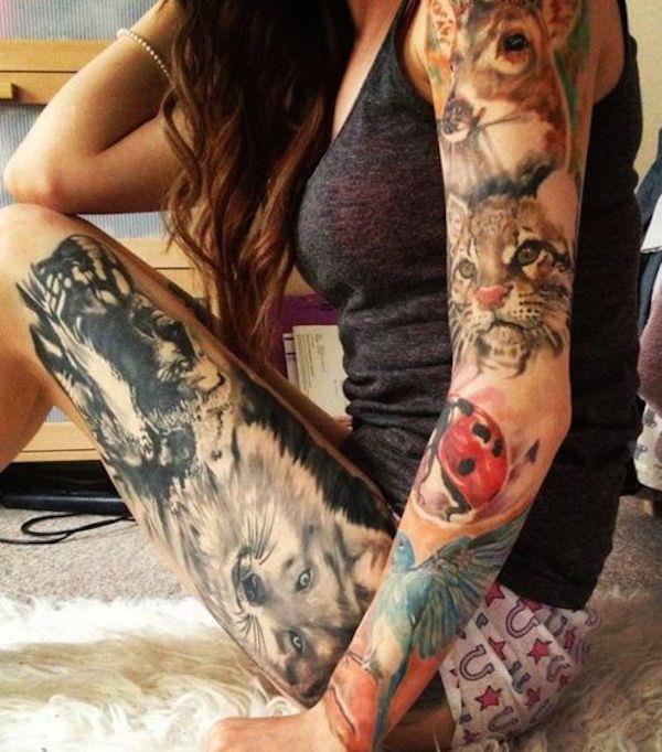 tatouage cuisse jambe 128