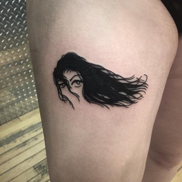 tatouage cuisse jambe 184