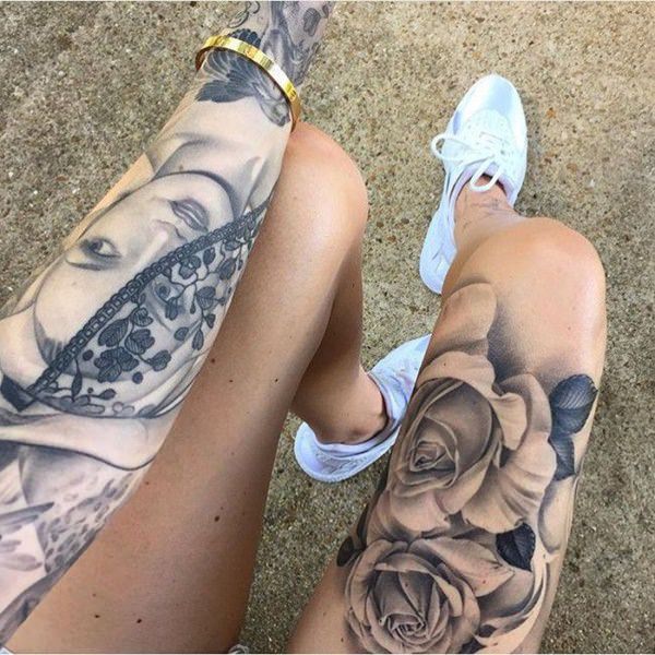 tatouage cuisse jambe 211