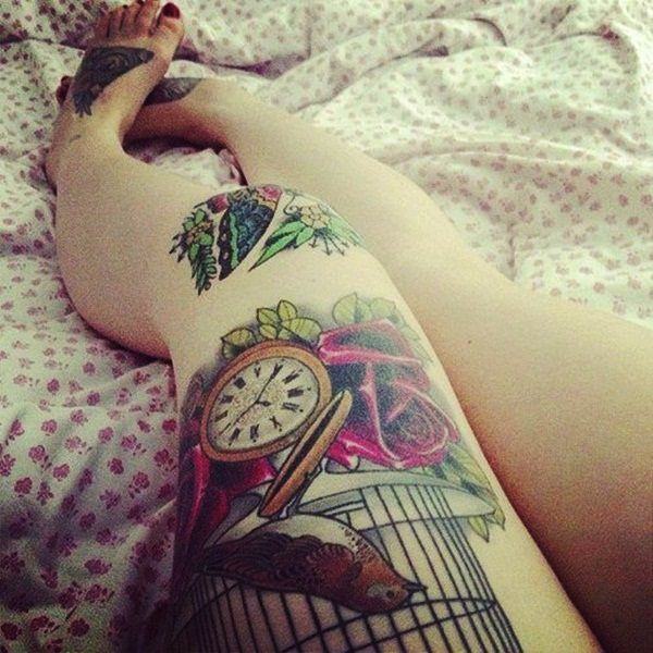 tatouage cuisse jambe 265
