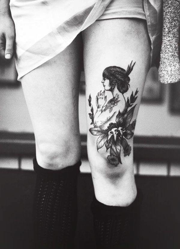 tatouage cuisse jambe 274