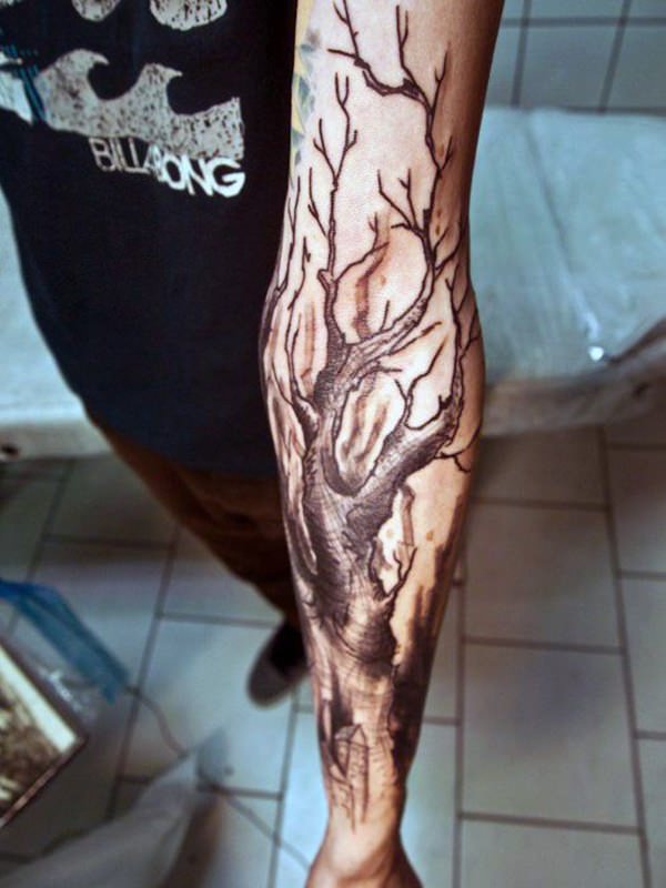 tatouage arbre 136