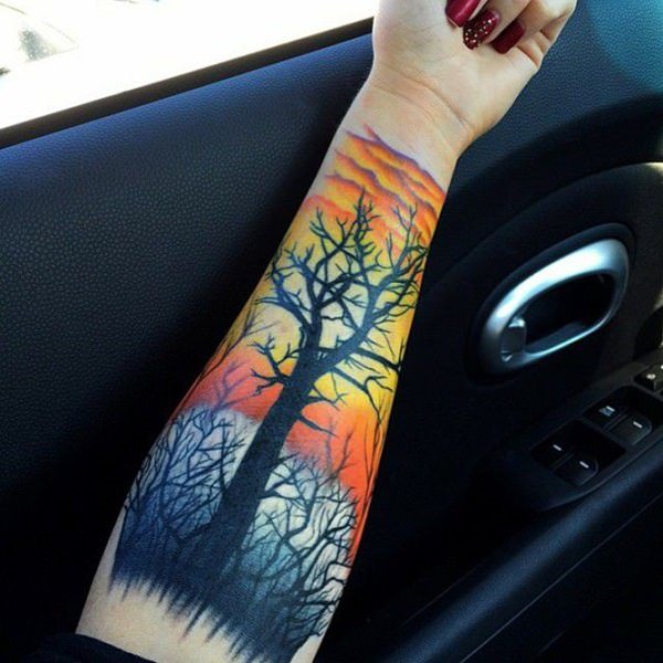 tatouage arbre 154