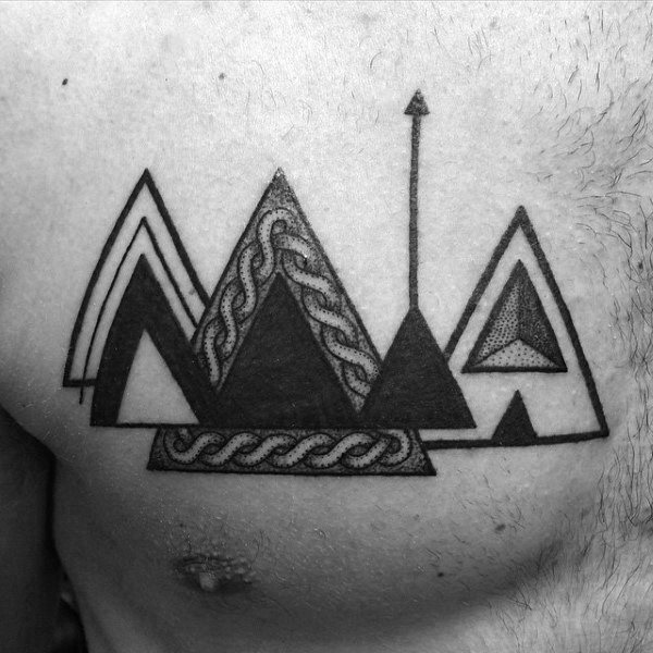 tatouage triangle 89