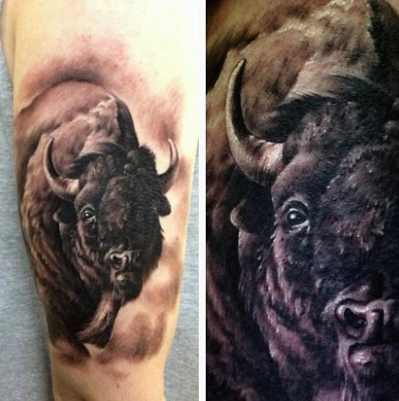 tatouage bison 103
