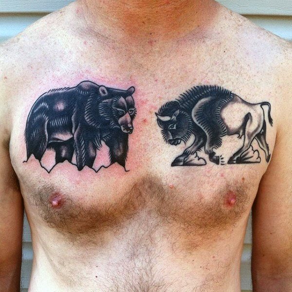 tatouage bison 113