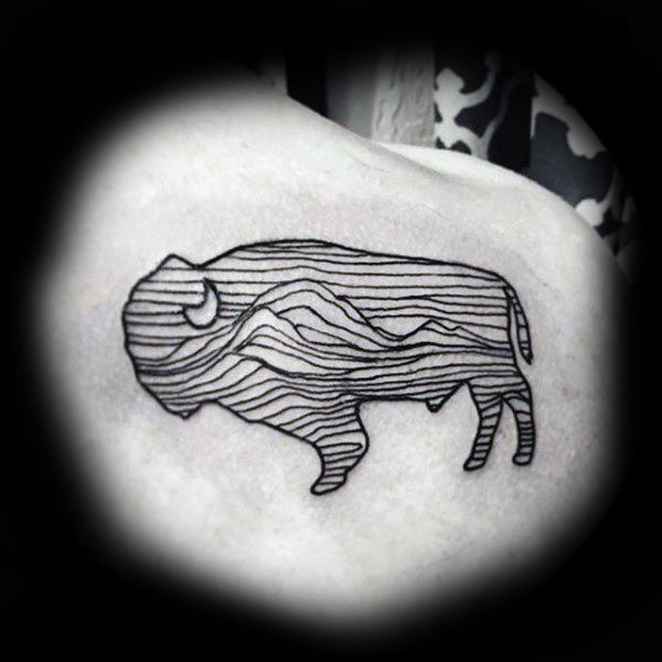 tatouage bison 15