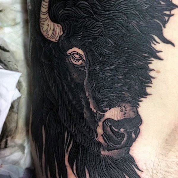 tatouage bison 51