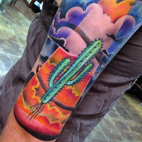 tatouage cactus 45