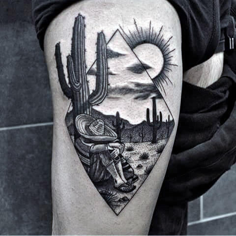 tatouage cactus 59