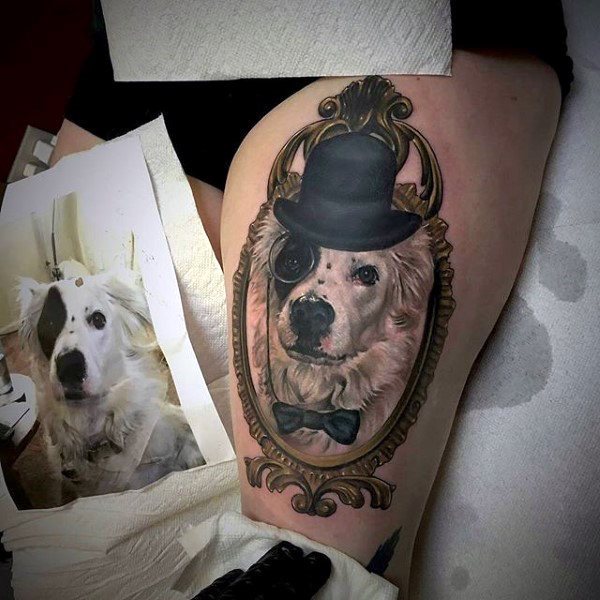 tatouage chien 38