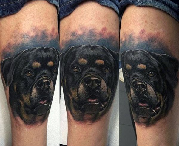 tatouage chien 46