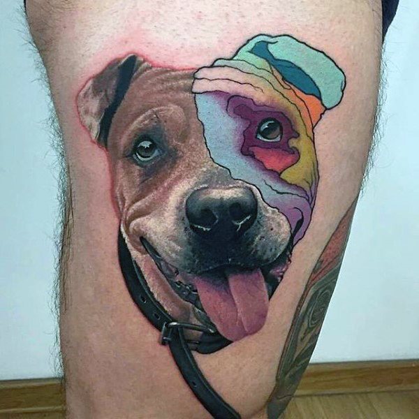 tatouage chien 48