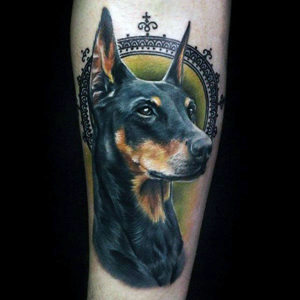 tatouage chien 56