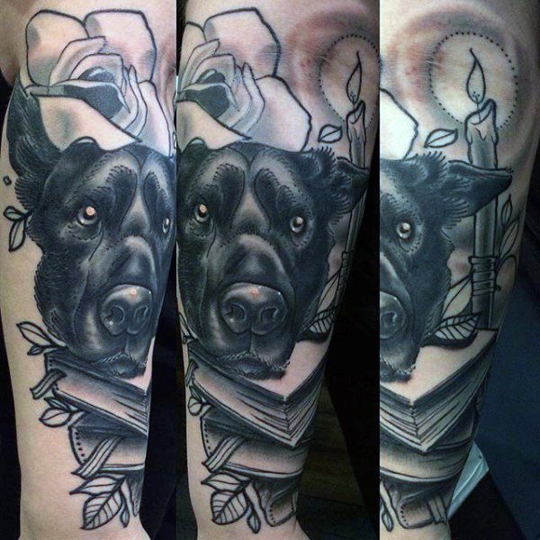 tatouage chien 60