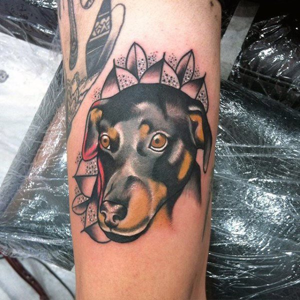 tatouage chien 74