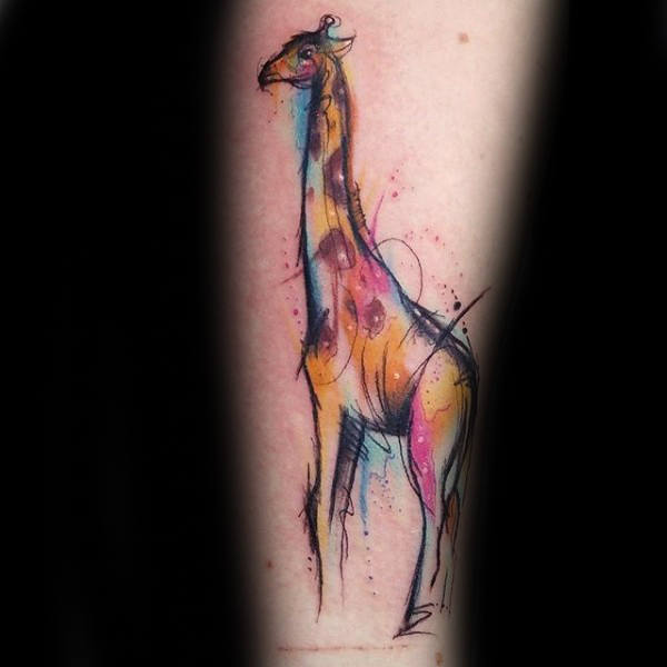 tatouage girafe 06