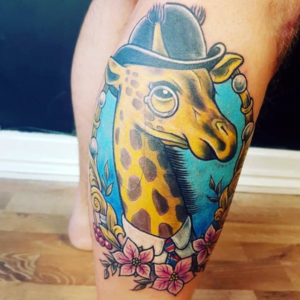 tatouage girafe 118