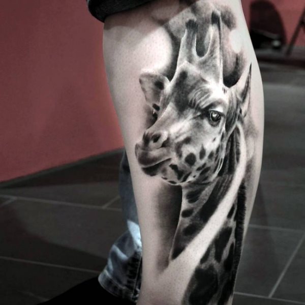 tatouage girafe 122