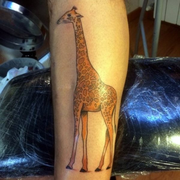 tatouage girafe 124