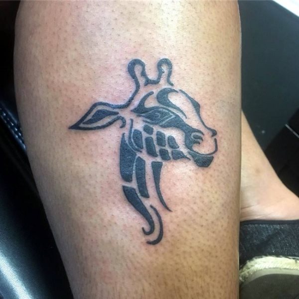 tatouage girafe 132