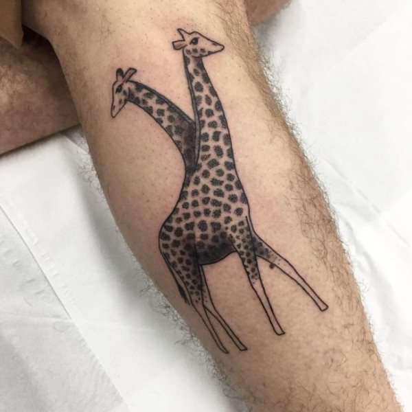tatouage girafe 144