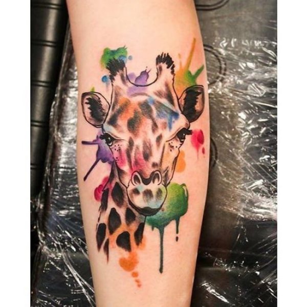 tatouage girafe 162