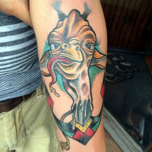 tatouage girafe 166