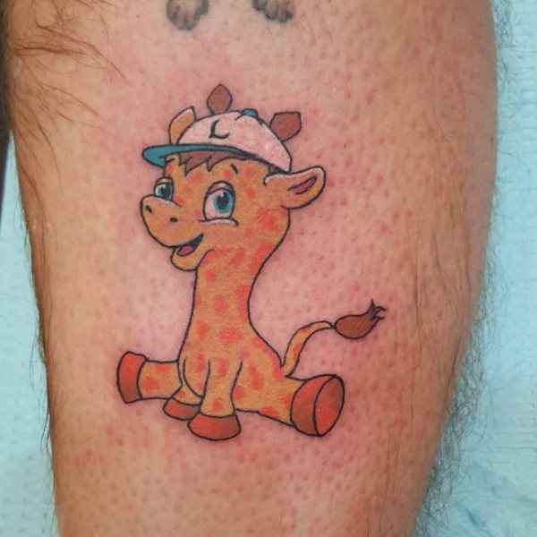 tatouage girafe 200