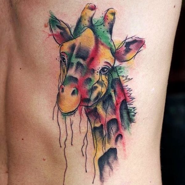 tatouage girafe 210