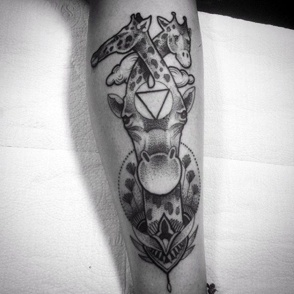tatouage girafe 244
