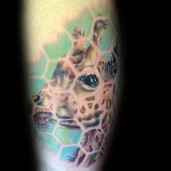 tatouage girafe 264