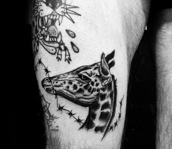 tatouage girafe 286