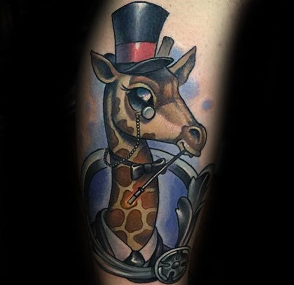 tatouage girafe 76