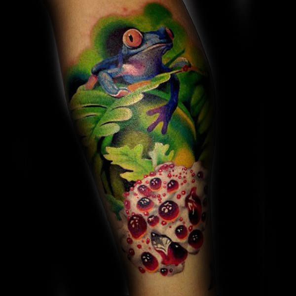 tatouage grenouille 128