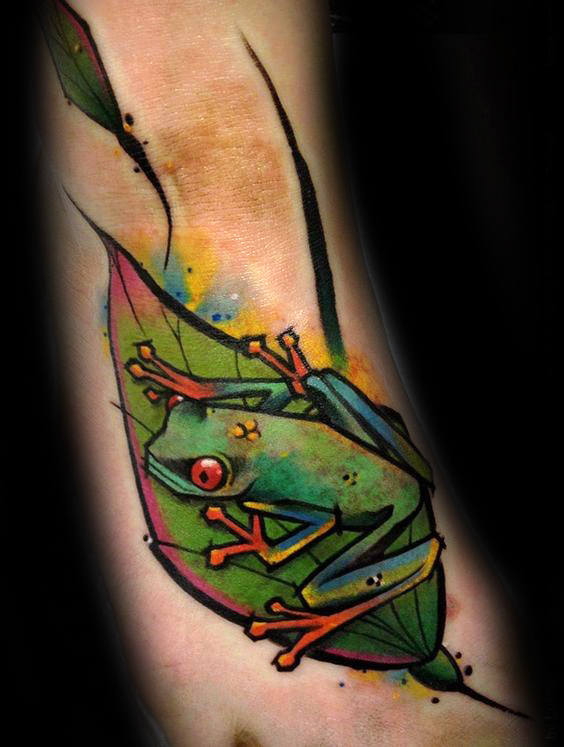 tatouage grenouille 14