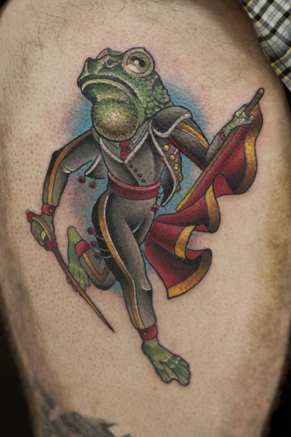tatouage grenouille 150