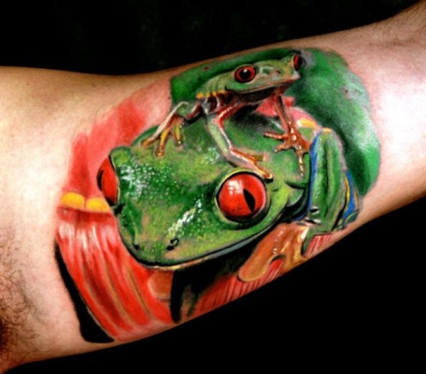 tatouage grenouille 162