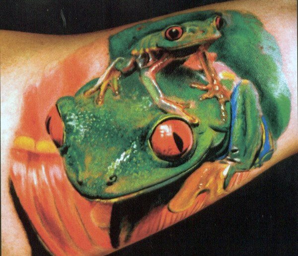 tatouage grenouille 236