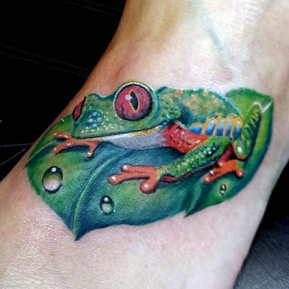 tatouage grenouille 246