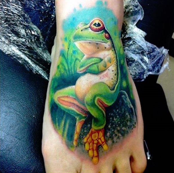 tatouage grenouille 58